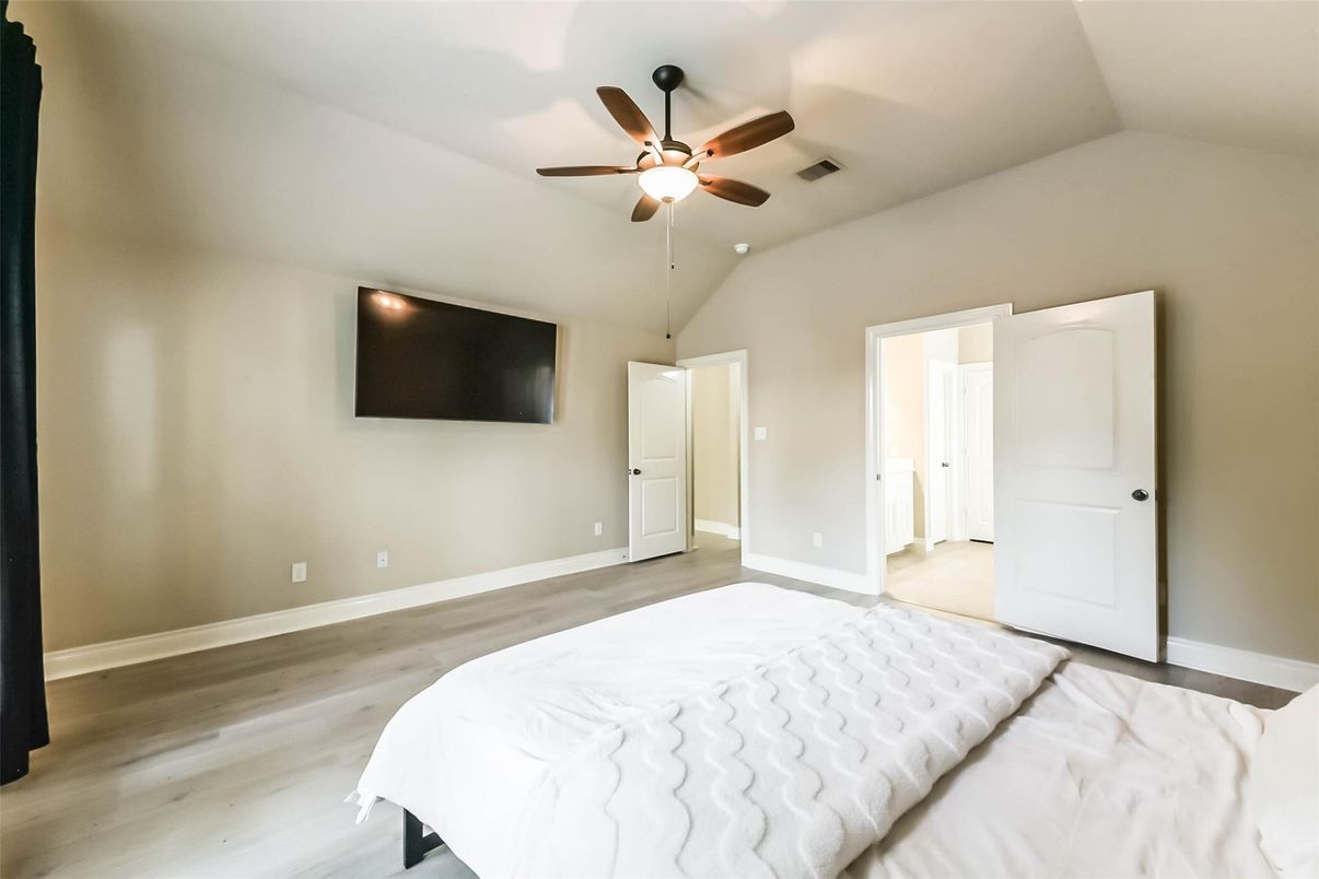 Bedroom, Interior, Wood Texture Flooring