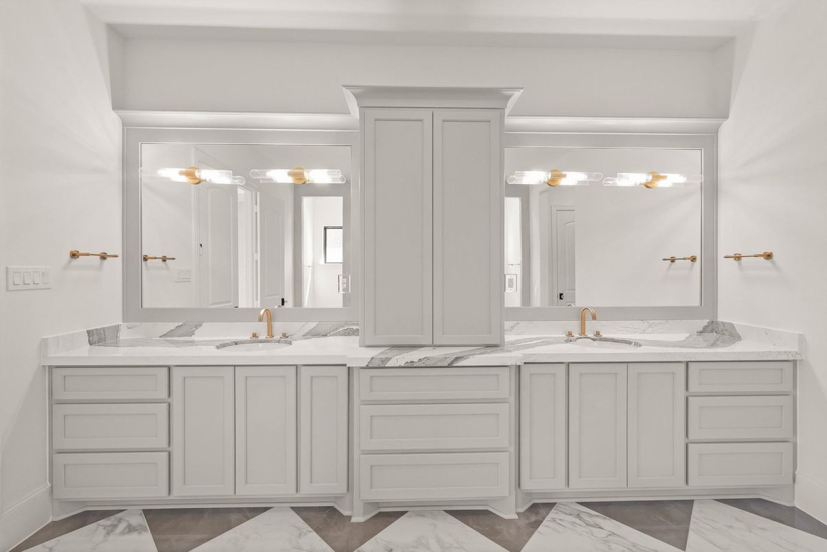 Bathroom, Dual Sink Vanities, Interior, Marble