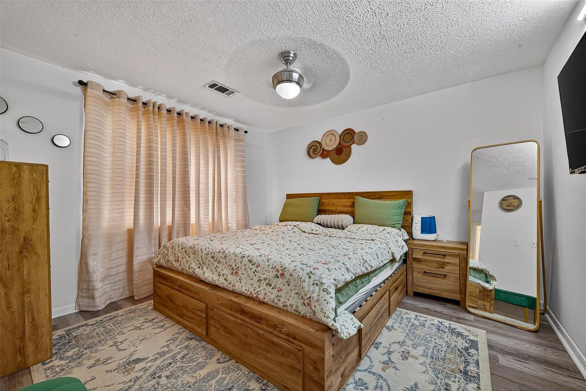 Bedroom, Interior, Wood Texture Flooring