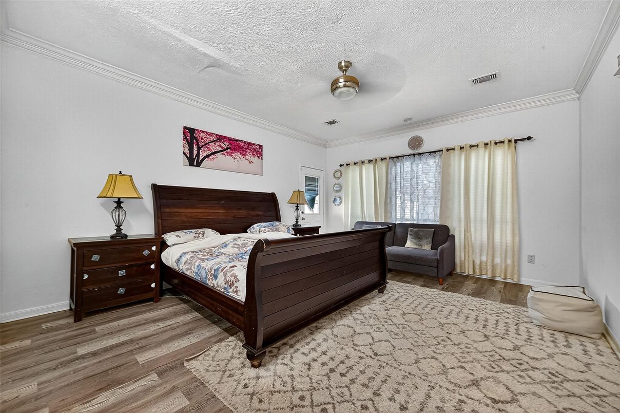 Bedroom, Interior, Wood Texture Flooring