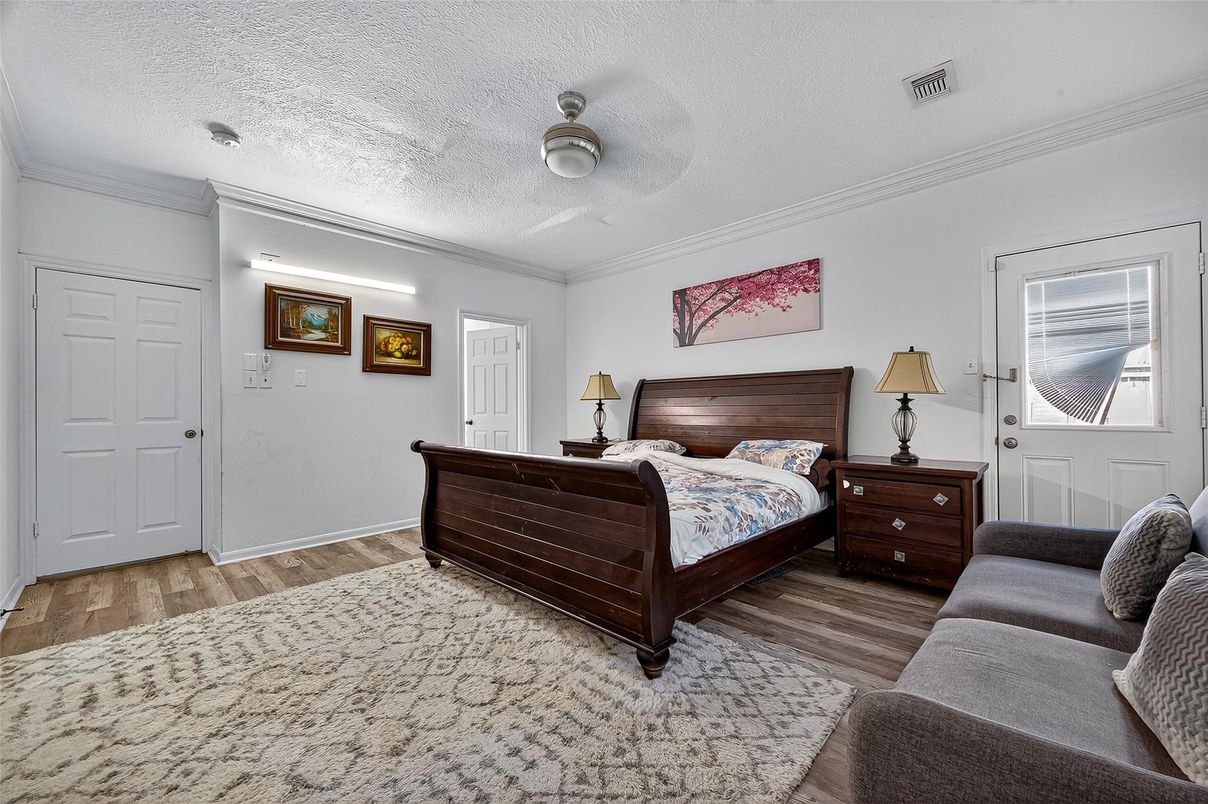 Bedroom, Interior, Wood Texture Flooring