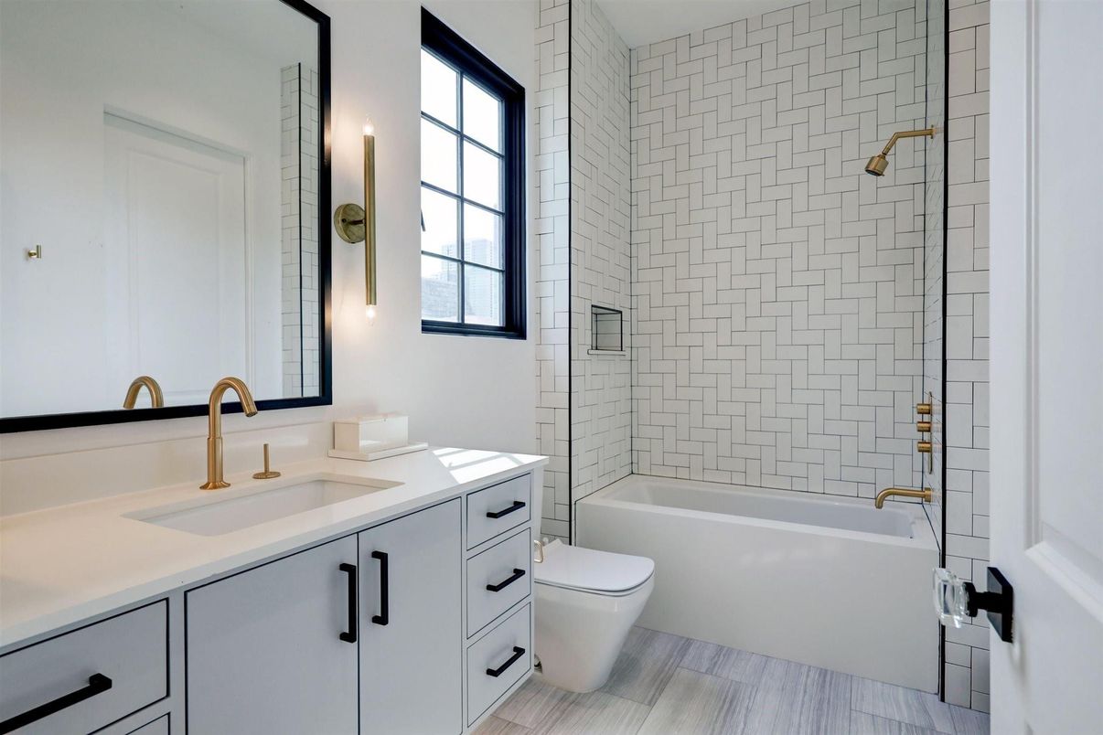 Bathroom, Interior, Wood Texture Flooring