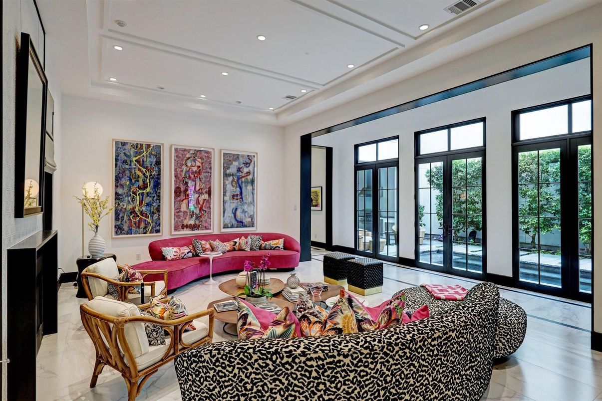 Interior, Living room, Recessed Lighting