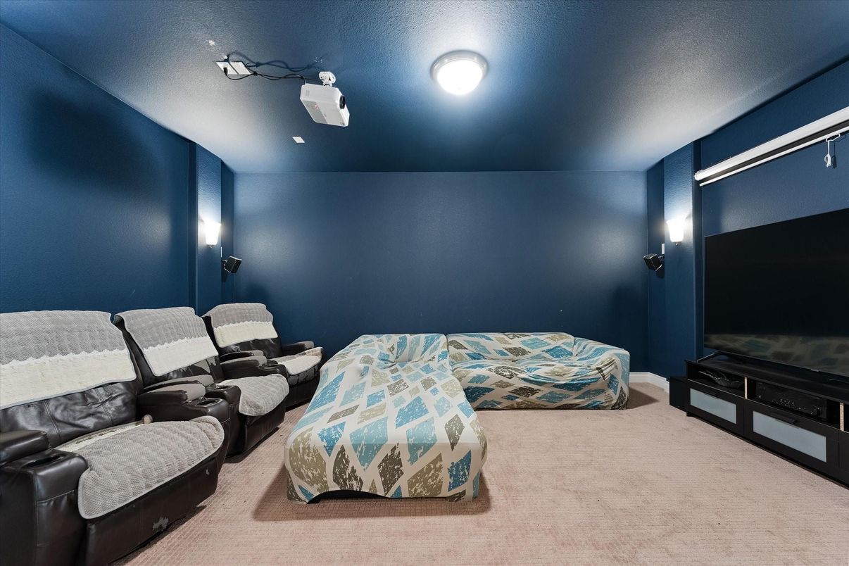 Bedroom, Home Theatre Room, Interior, Theatre Room