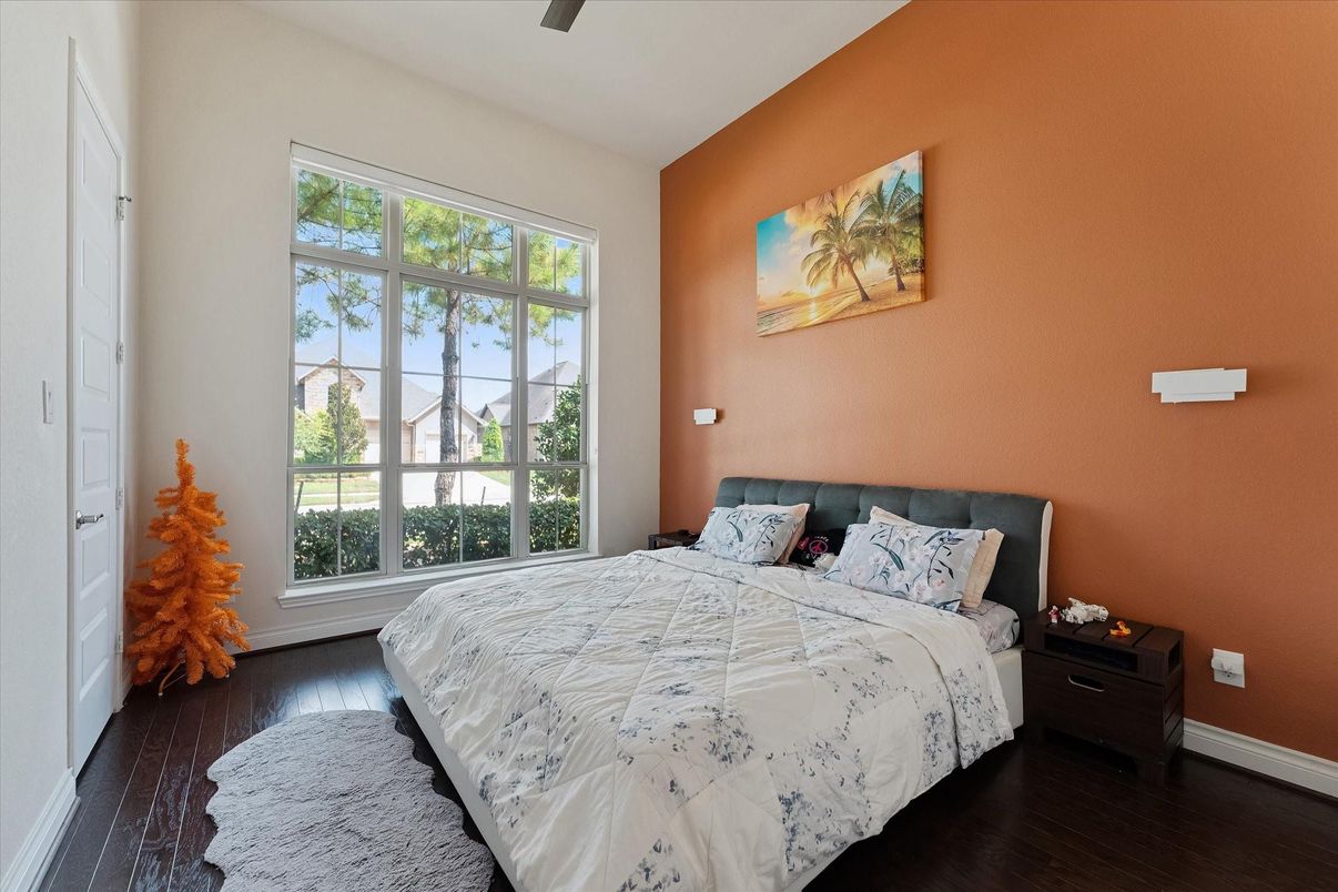 Bedroom, Interior, Wood Texture Flooring