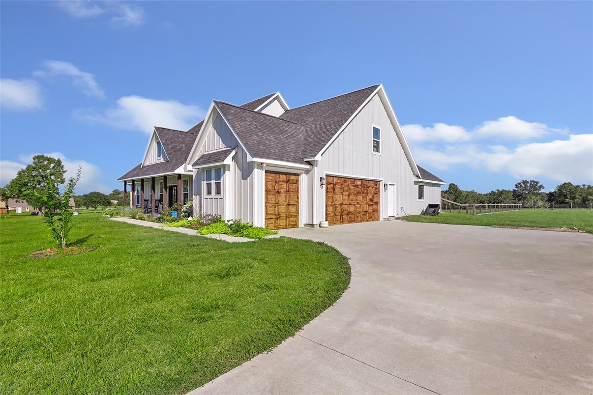 Attached, Backyard, Exterior, Facade, Farmhouse