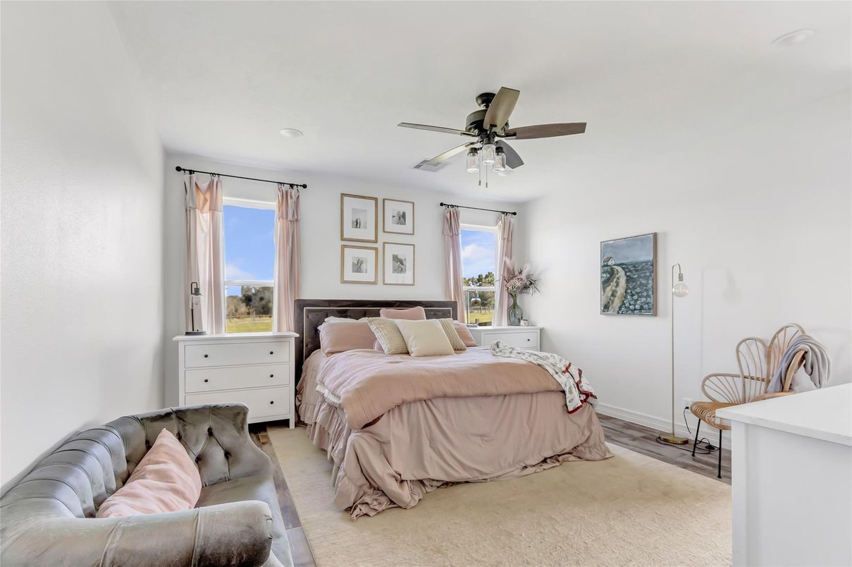 Bedroom, Interior, Recessed Lighting