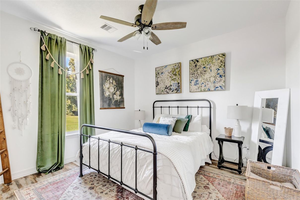 Bedroom, Interior, Wood Texture Flooring