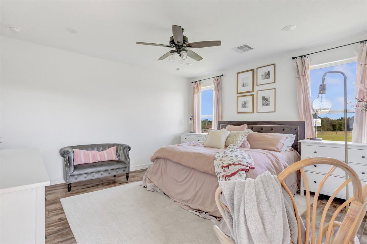 Bedroom, Interior, Water, Wood Texture Flooring