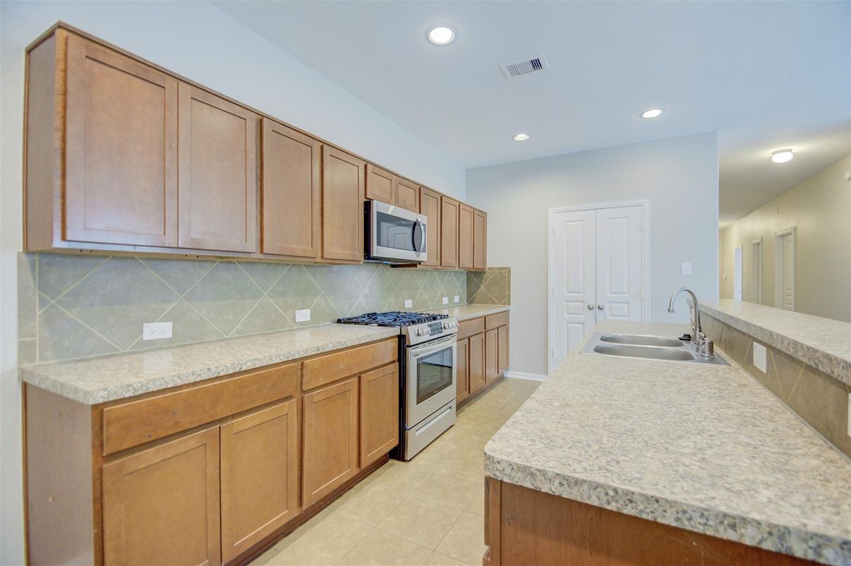 Interior, Kitchen, Recessed Lighting, Stainless Steel Appliances