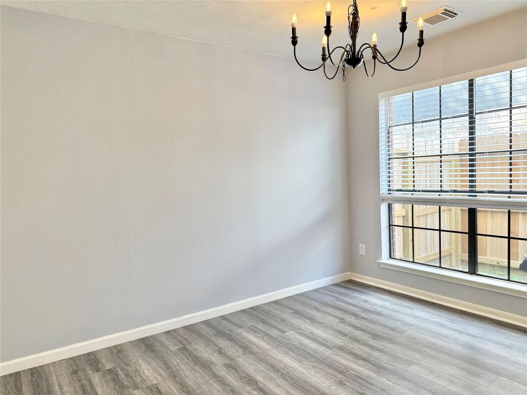 Chandelier, Empty room, Interior, Wood Texture Flooring