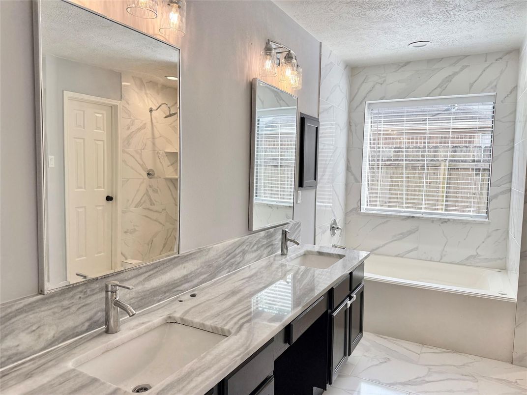 Bathroom, Dual Sink Vanities, Interior, Marble, Marble Walls