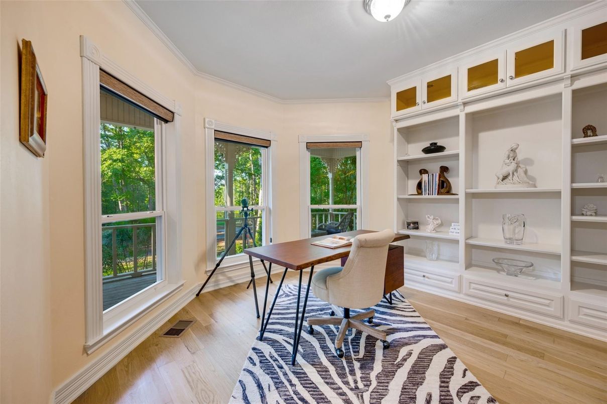 Home Office, Interior, Wood Texture Flooring
