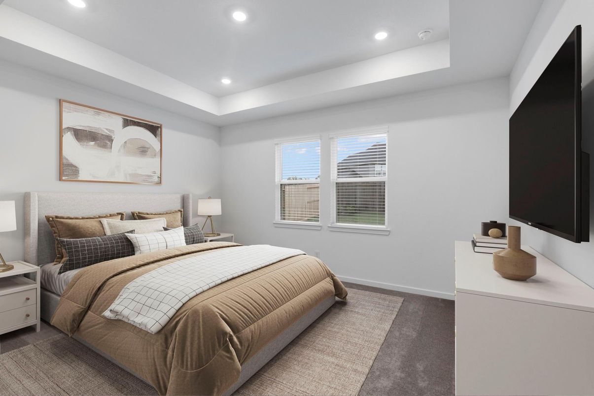 Bedroom, Interior, Recessed Lighting