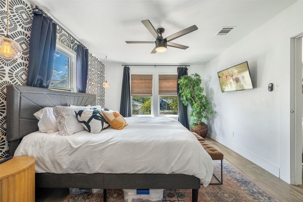 Bedroom, Interior, Wood Texture Flooring