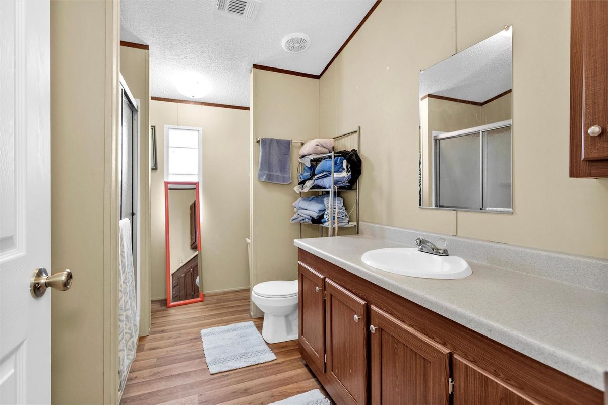 Bathroom, Interior, Wood Texture Flooring
