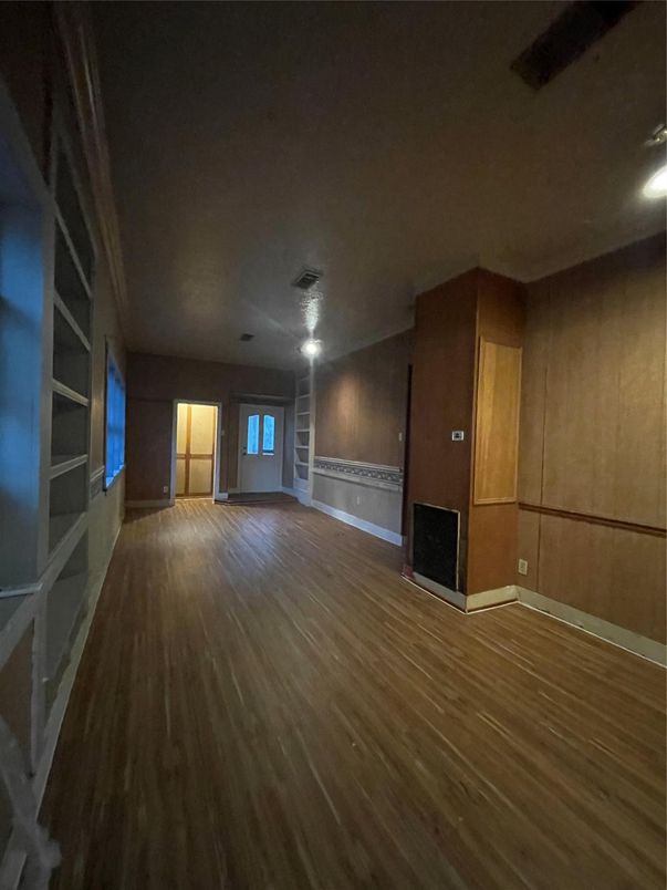 Empty room, Fireplace, Interior, Wood Texture Flooring