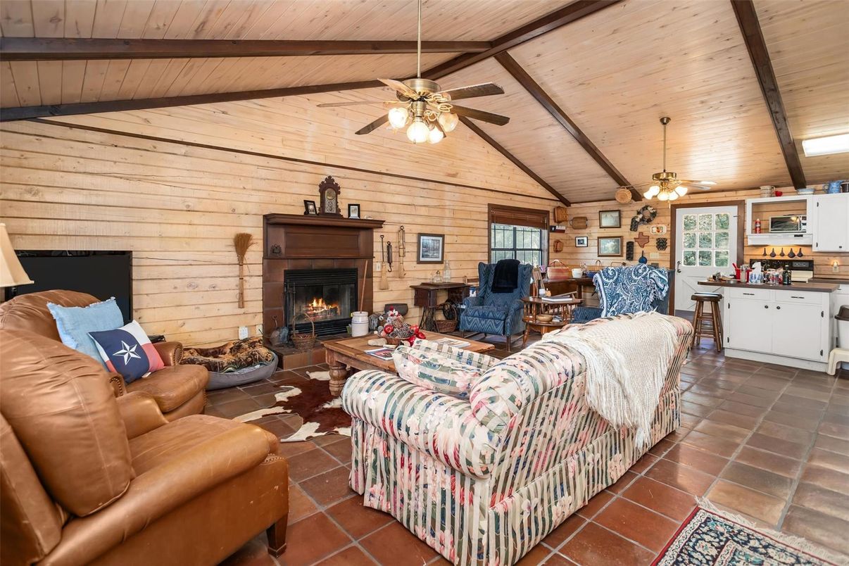 Fireplace, Interior, Living room, Wooden Beams, Wooden Ceilings, Wooden Walls