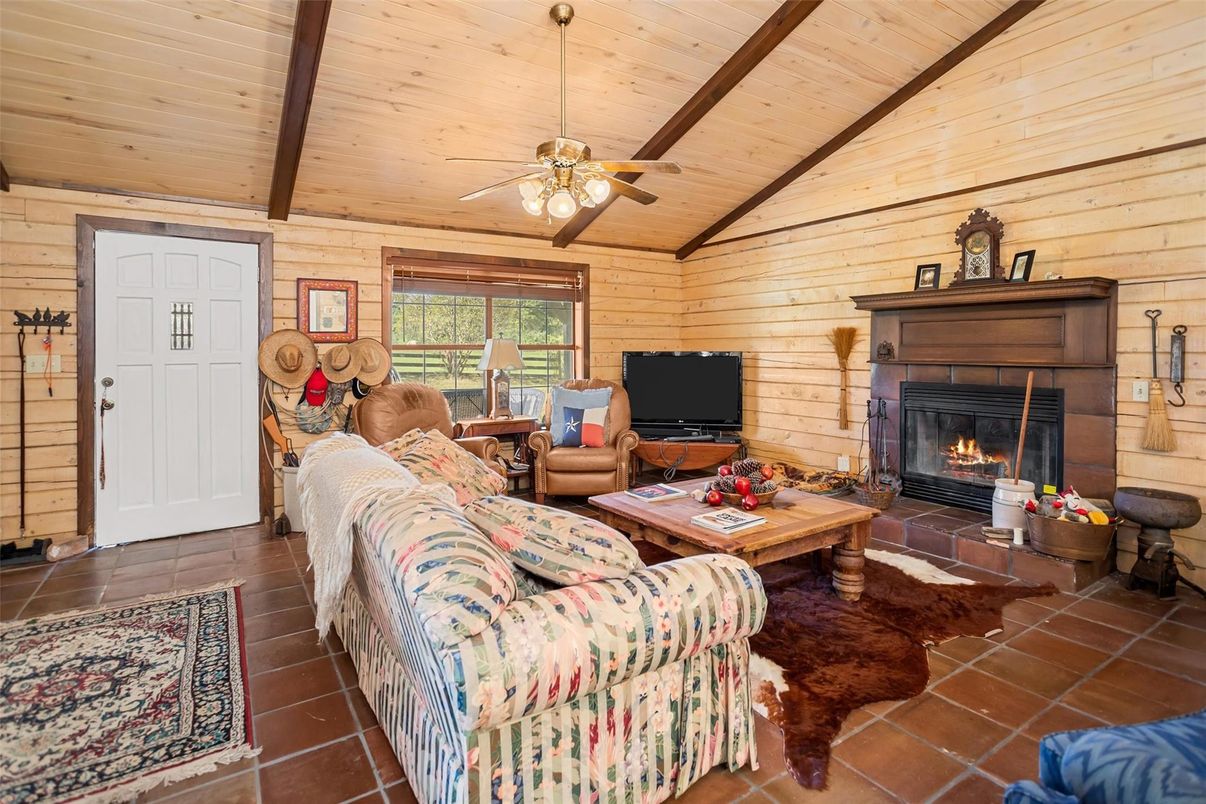 Fireplace, Interior, Living room, Wooden Beams, Wooden Ceilings, Wooden Walls