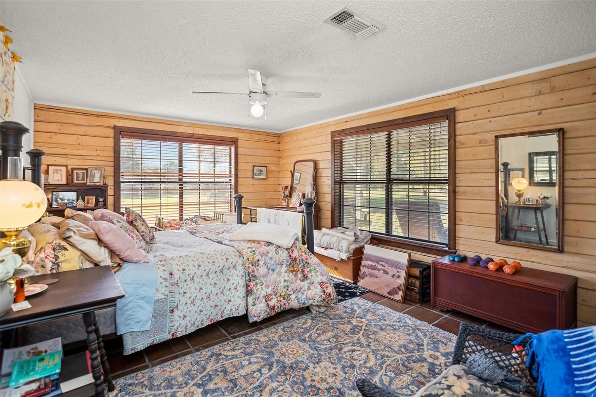 Bedroom, Interior, Wooden Walls