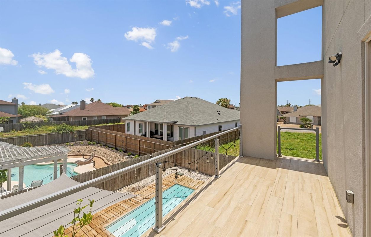 Exterior, Pool, Wood Texture Flooring