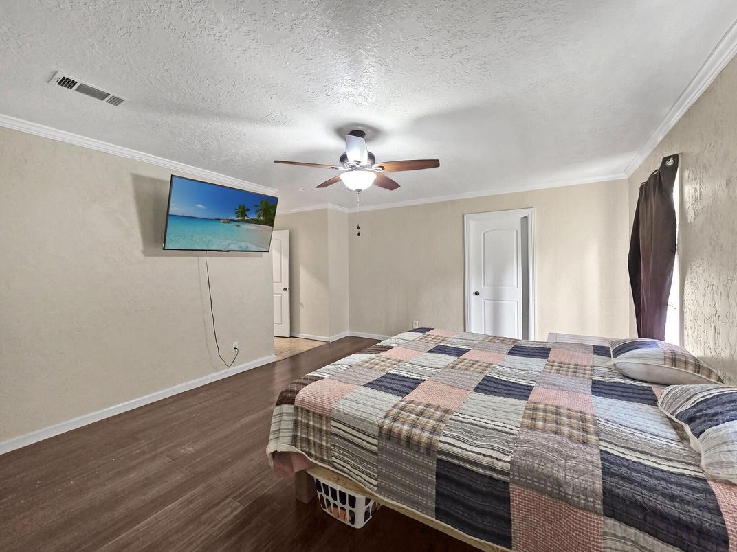 Bedroom, Interior, Wood Texture Flooring