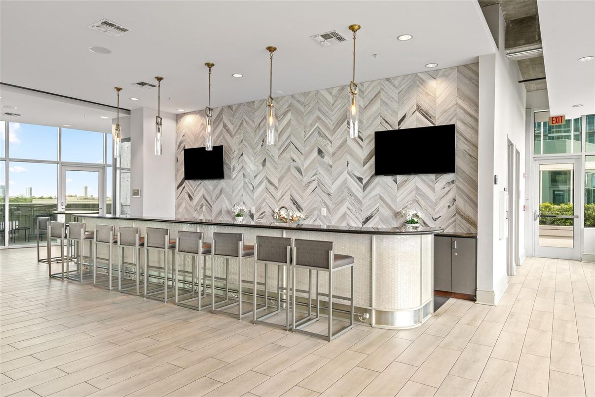 Interior, Pendant Lights, Recessed Lighting, Wood Texture Flooring