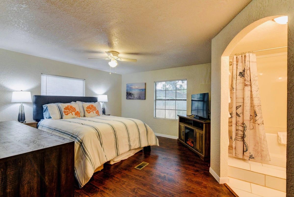 Bedroom, Interior, Wood Texture Flooring