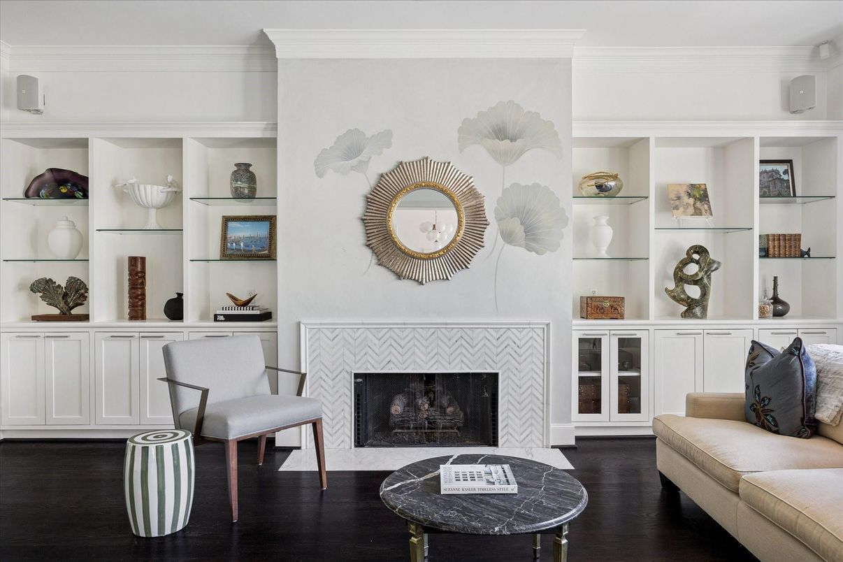 Fireplace, Interior, Wood Texture Flooring