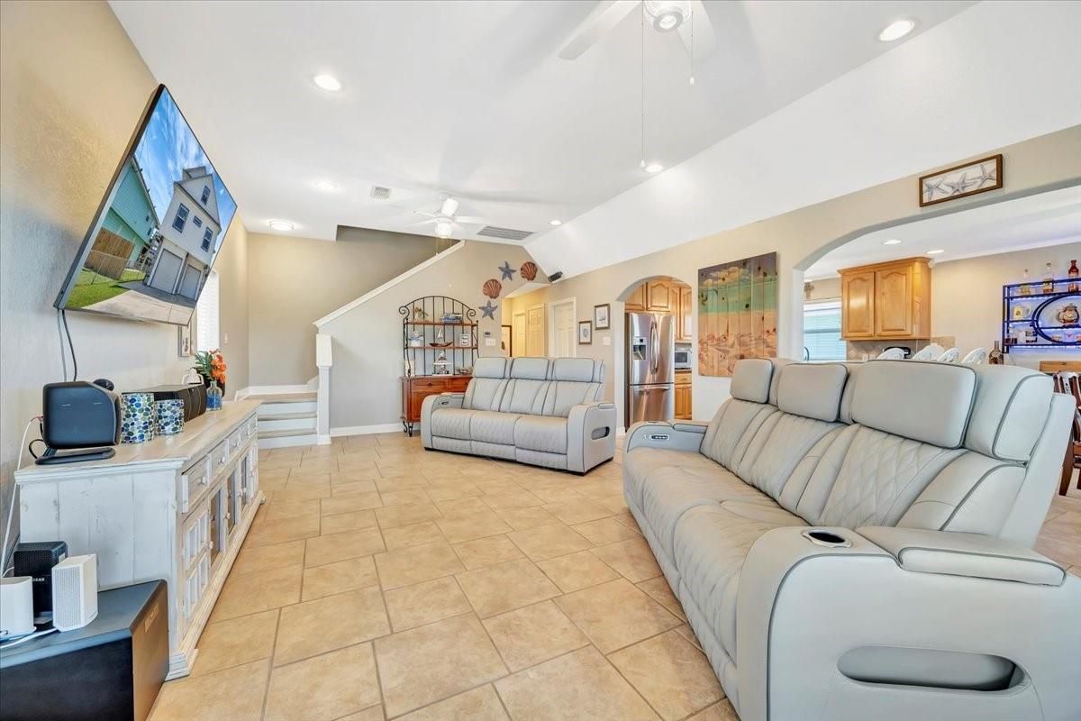 Interior, Kitchen, Living room, Recessed Lighting