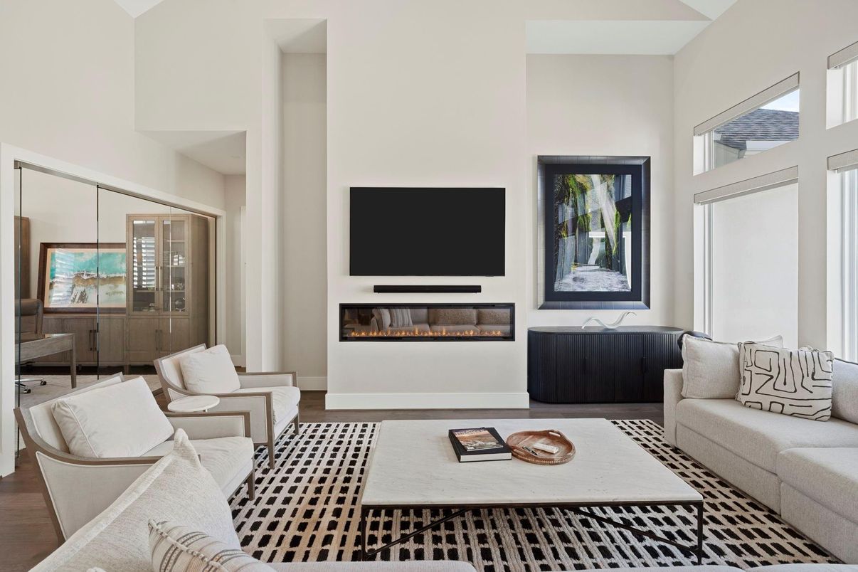 Fireplace, Interior, Living room, Wood Texture Flooring
