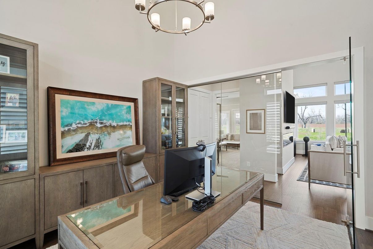 Home Office, Interior, Wood Texture Flooring