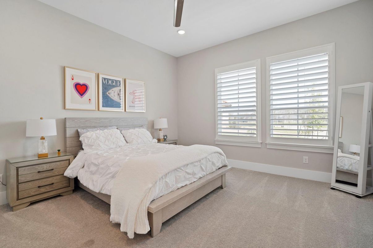 Bedroom, Interior, Recessed Lighting