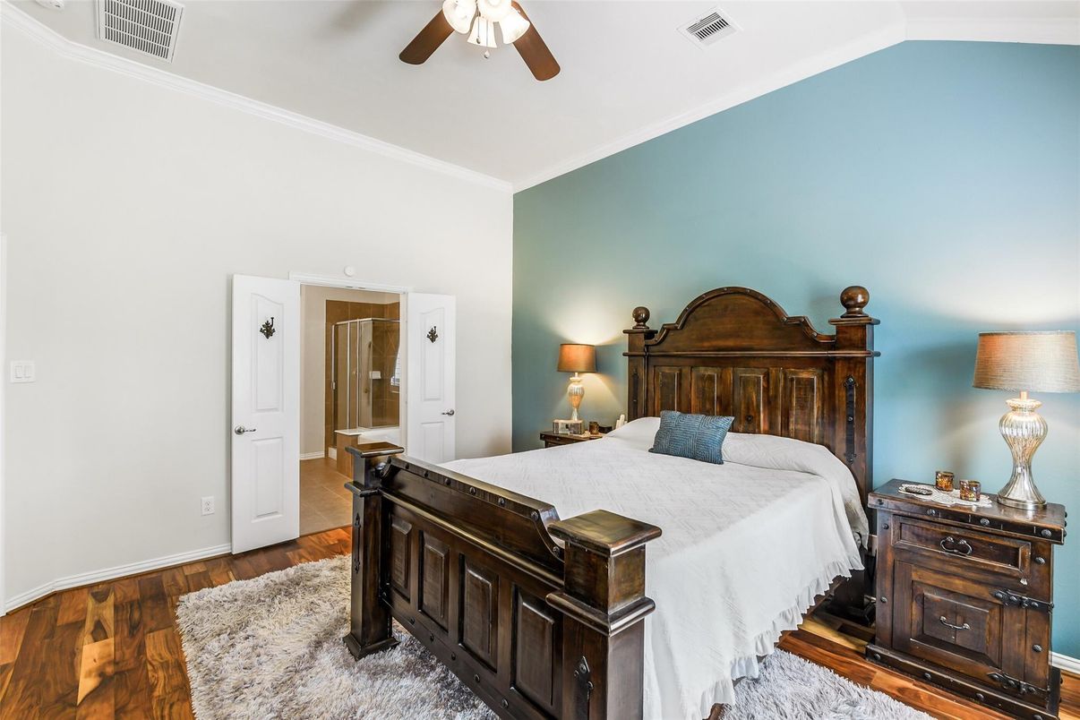 Bedroom, Interior, Wood Texture Flooring