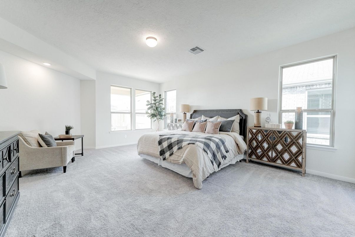 Bedroom, Interior, Recessed Lighting