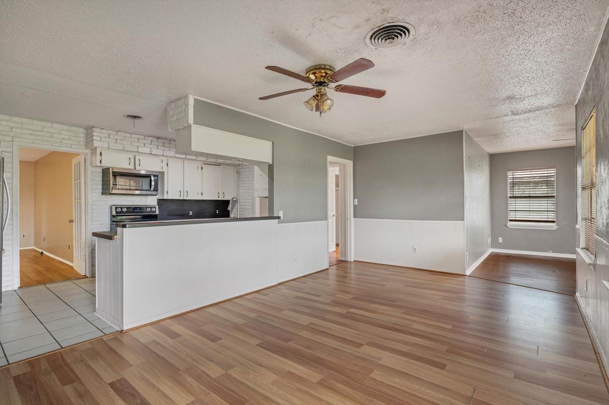 Interior, Kitchen, Wood Texture Flooring