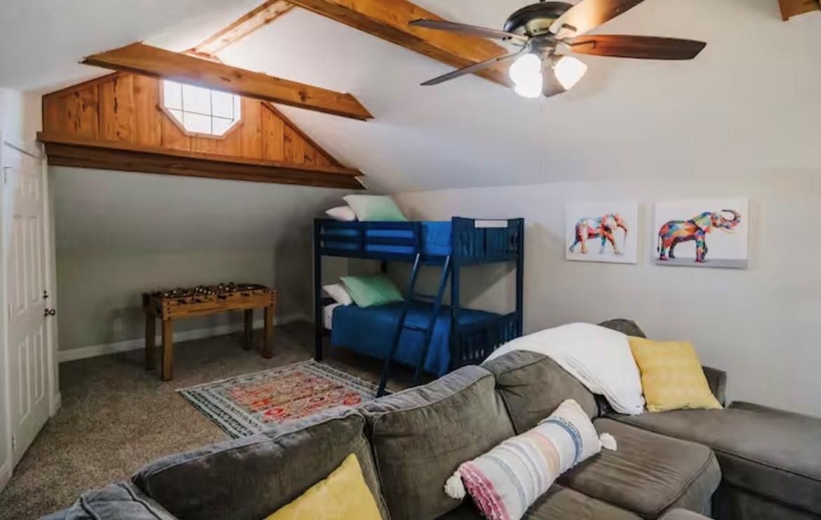 Interior, Living room, Wooden Beams
