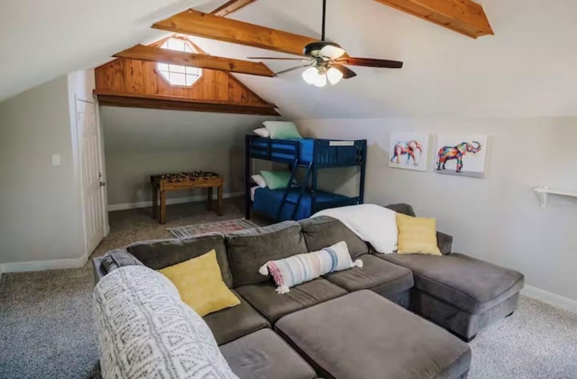 Interior, Living room, Wooden Beams