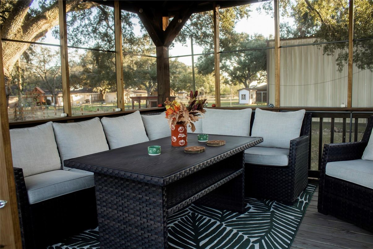 Interior, Sun Room, Wood Texture Flooring