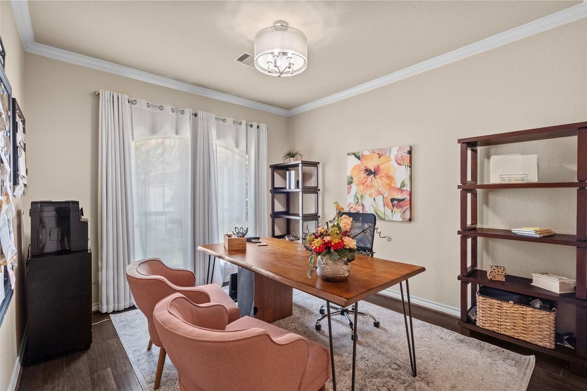 Home Office, Interior, Wood Texture Flooring