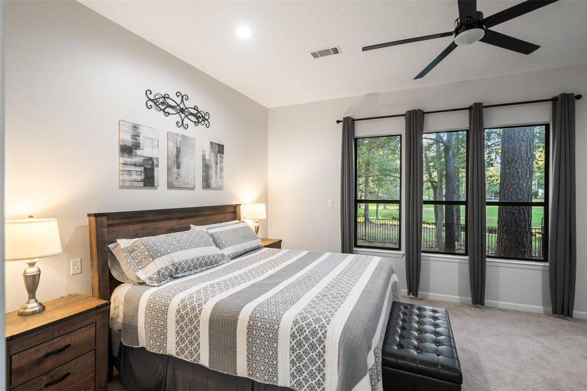 Bedroom, Interior, Recessed Lighting