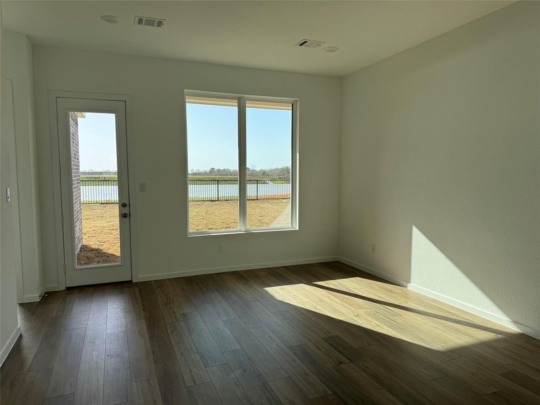 Empty room, Interior, Wood Texture Flooring