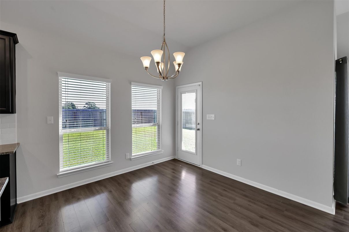 Chandelier, Empty room, Interior, Wood Texture Flooring