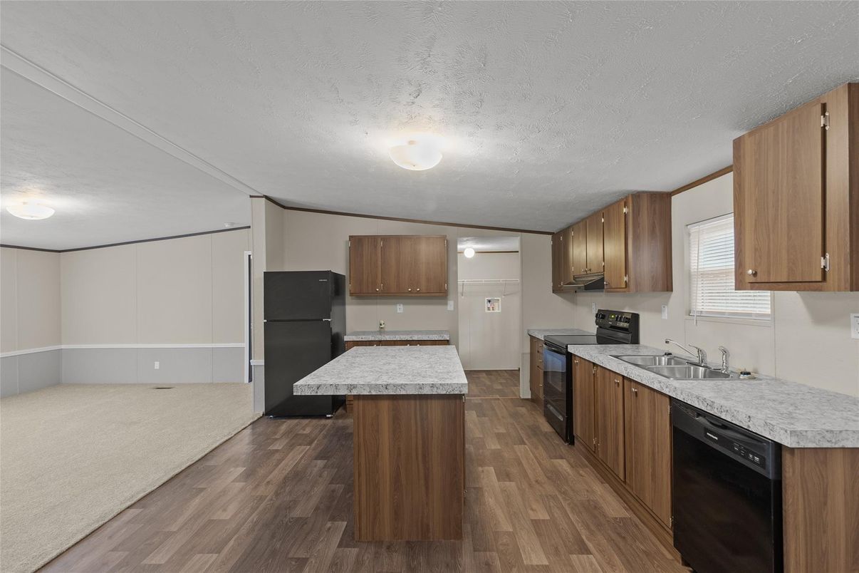 Interior, Kitchen, Wood Texture Flooring