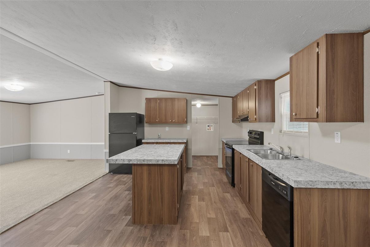 Interior, Kitchen, Wood Texture Flooring