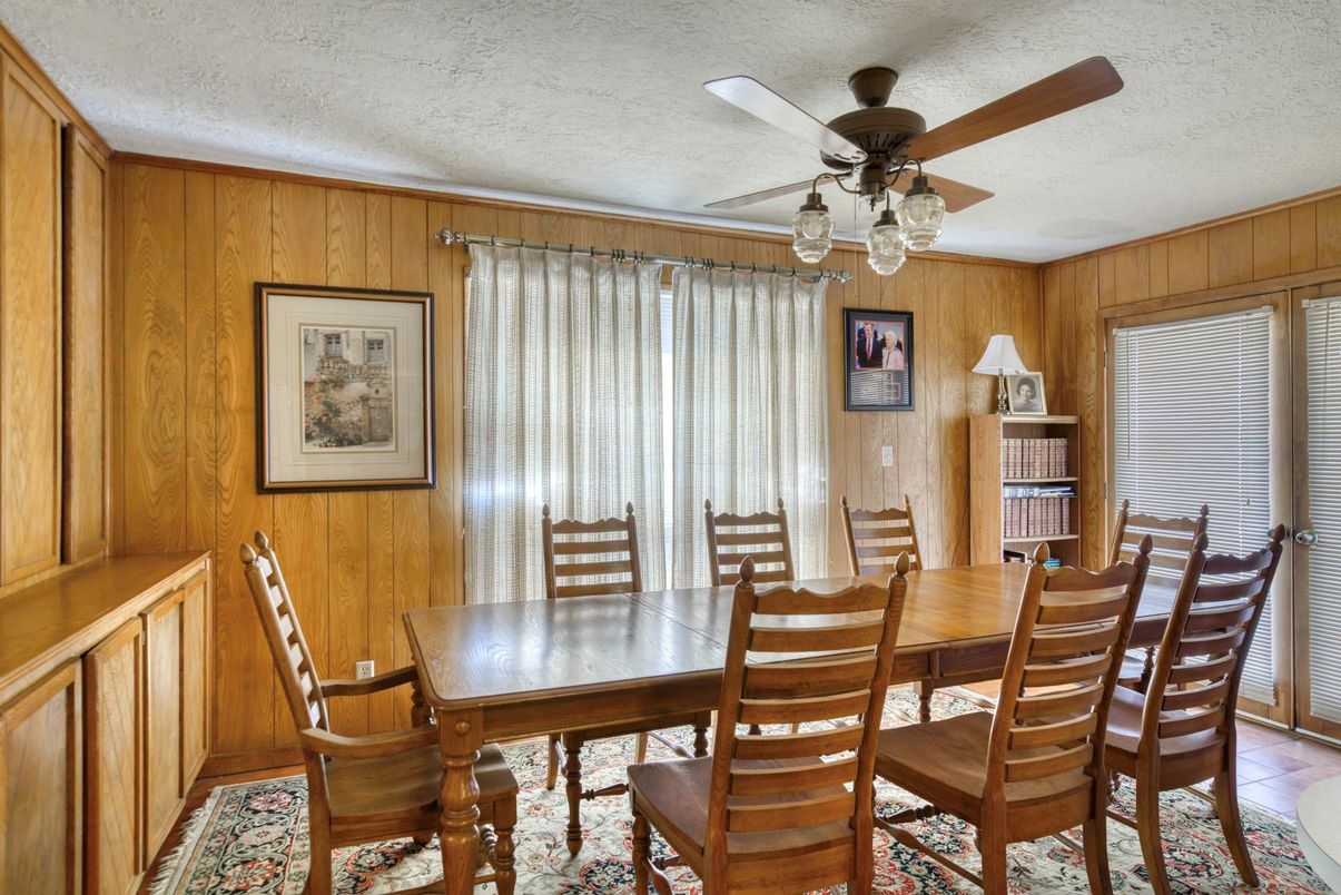 Dining room, Interior, Wood Texture Flooring, Wooden Walls