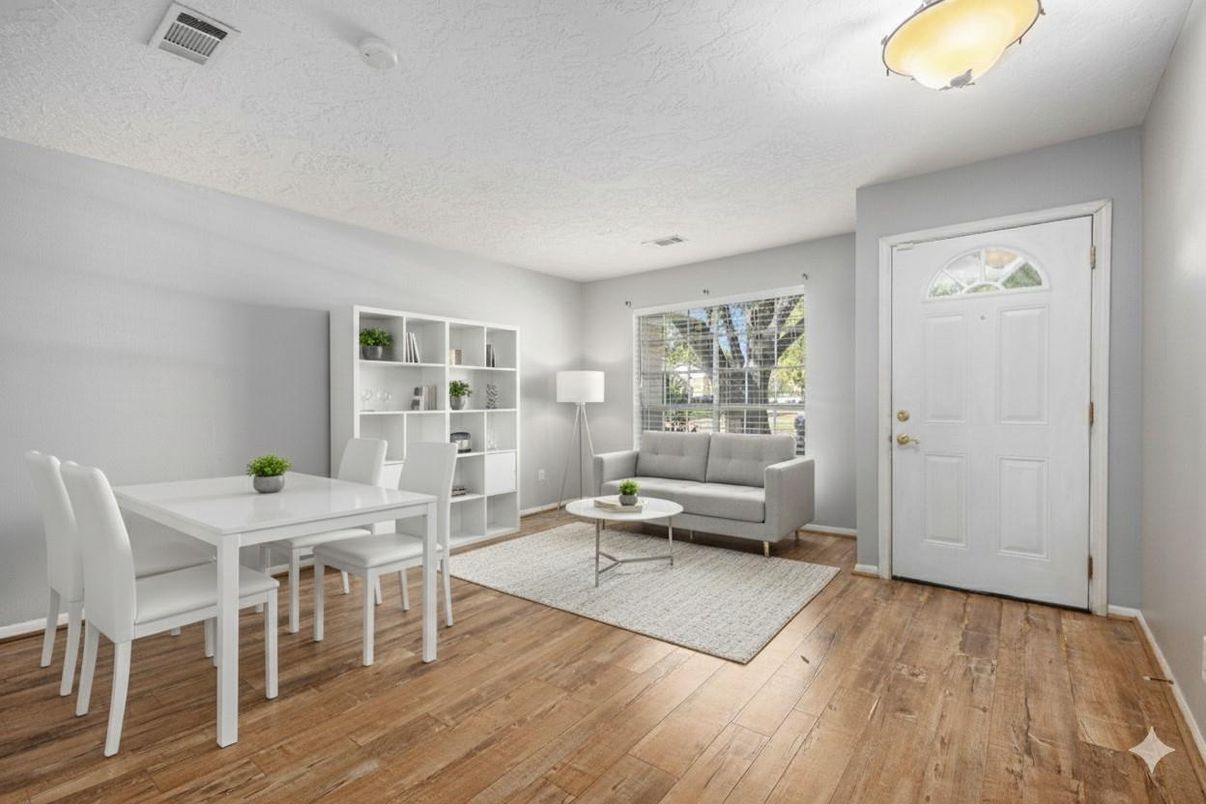 Dining room, Interior, Living room, Wood Texture Flooring