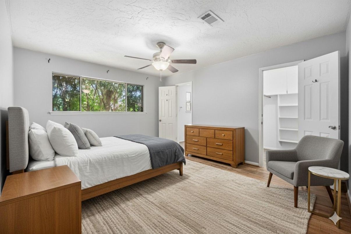 Bedroom, Interior, Wood Texture Flooring