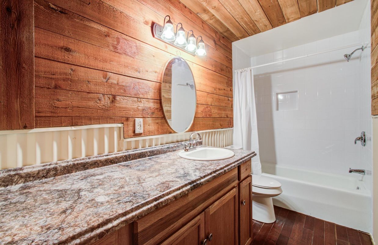 Bathroom, Interior, Wooden Ceilings, Wood Texture Flooring, Wooden Walls