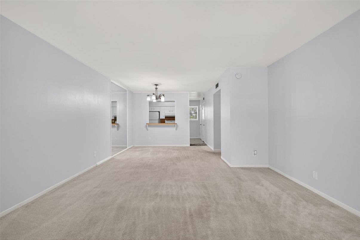 Chandelier, Empty room, Interior